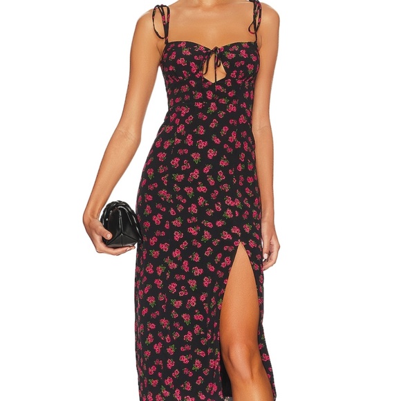 NWT Roxbury Midi Floral Dress Lovers and Friends - Picture 1 of 3
